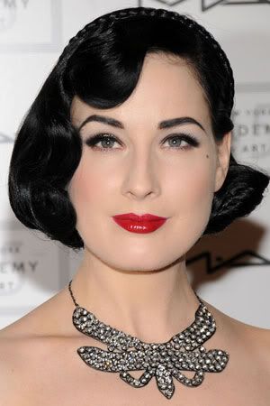 dita von teese hairstyle. started Rupaul+hairstyles