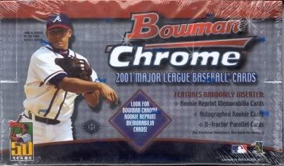2001 Bowman Chrome Baseball Hobby Box