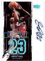 2003/04 Upper Deck Exquisite Basketball LeBron James Number Pieces