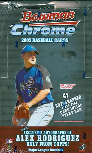 2005 Bowman Chrome Baseball Box – Complete Set Checklist – Sports 