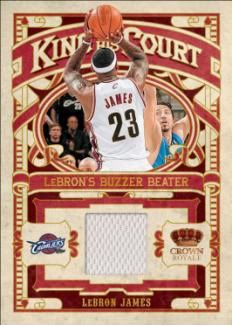 09/10 Panini Crown Royale LeBron James King of His Court Jersey
