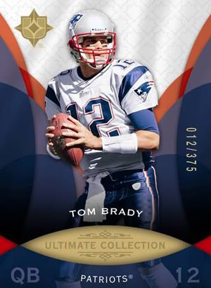 2009 Tom Brady Ultimate Collection Base Card