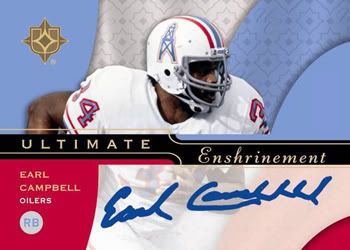 Earl Campbell Ultimate Collection Autograph