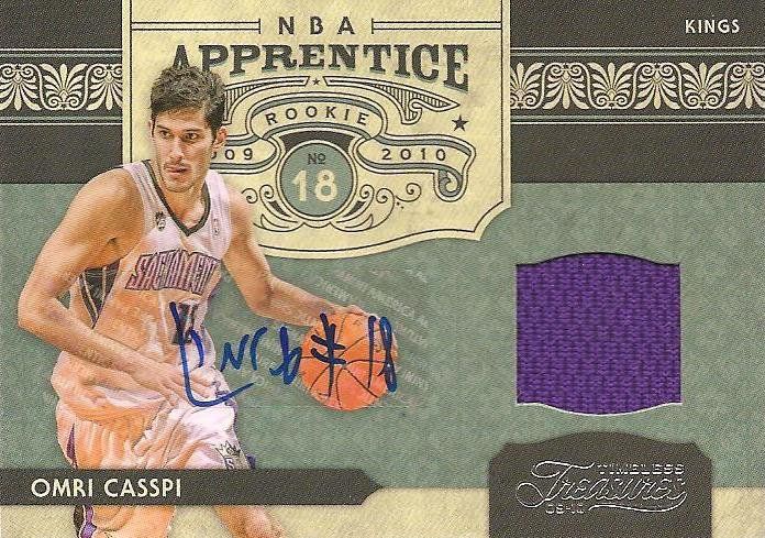 2009/10 Panini Timeless Treasures NBA Appretice Omri Casspi