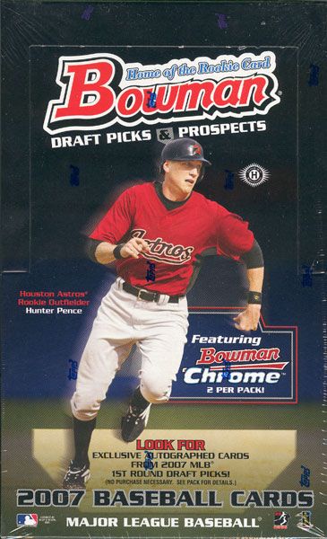 2007 Bowman Chrome Draft Picks Baseball Box
