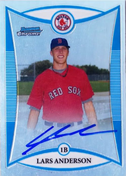 2008 Bowman Chrome Lars Anderson Auto RC