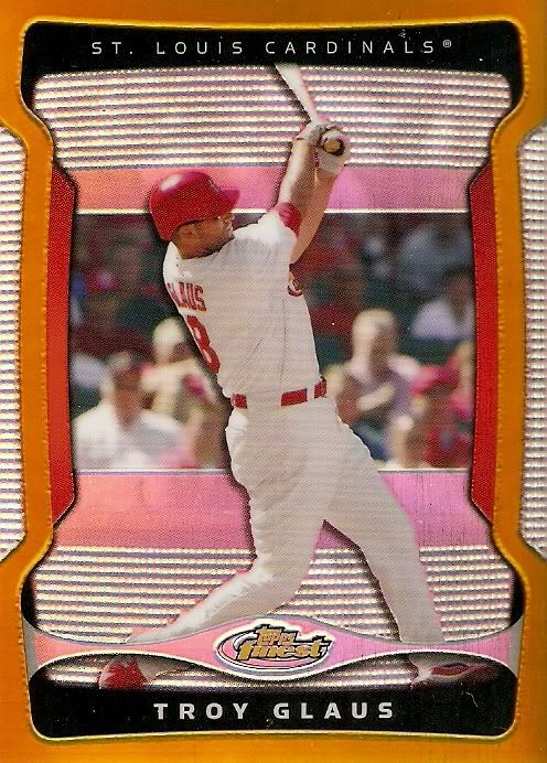 2009 Topps Finest Troy Glaus Gold Refractor