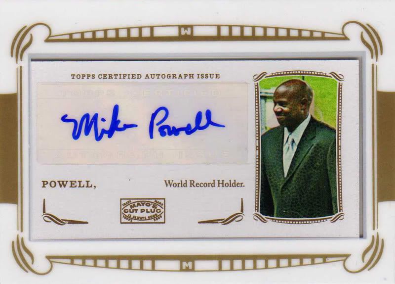  2009 Topps Mayo Auto Mike Powell