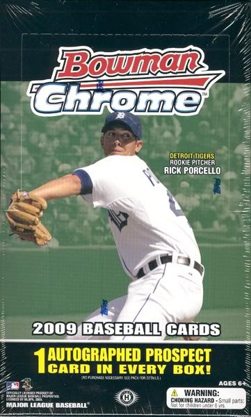 2009 Bowman Chrome Baseball Hobby Box