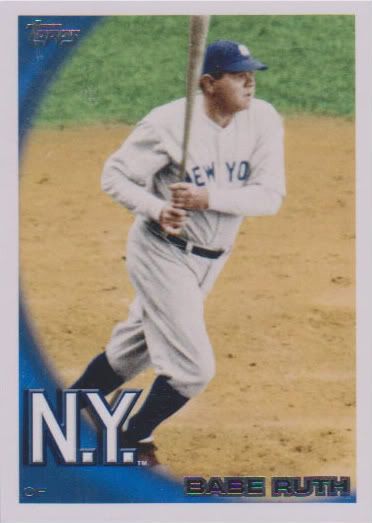 2010 Topps Babe Ruth SP Legeds Base Card