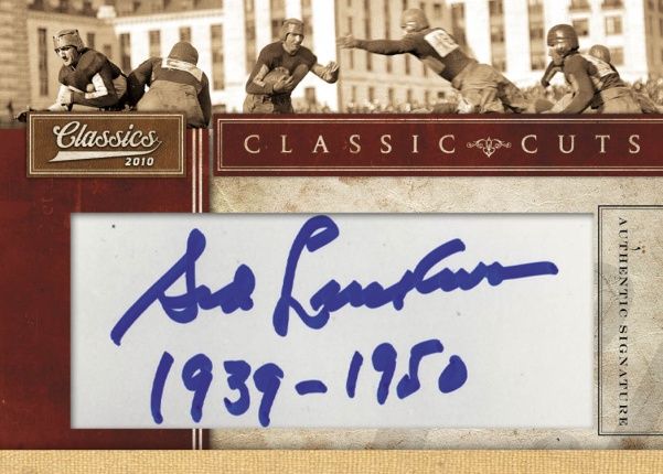 2010 Panini Classics Cut Signatures