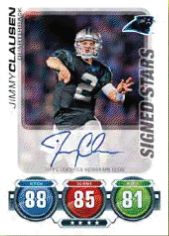 2010 Topps Attax Jimmy Clausen Autograph RC