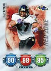 2010 Topps Attax Ray Rice Red Zone Card