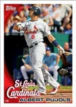 2010 Topps Series 1 One Baseball Card Albert Pujols