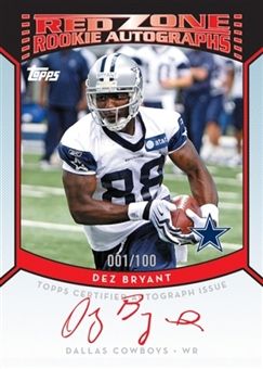 2010 Topps Football Red Zone RC Autographs Dez Bryant