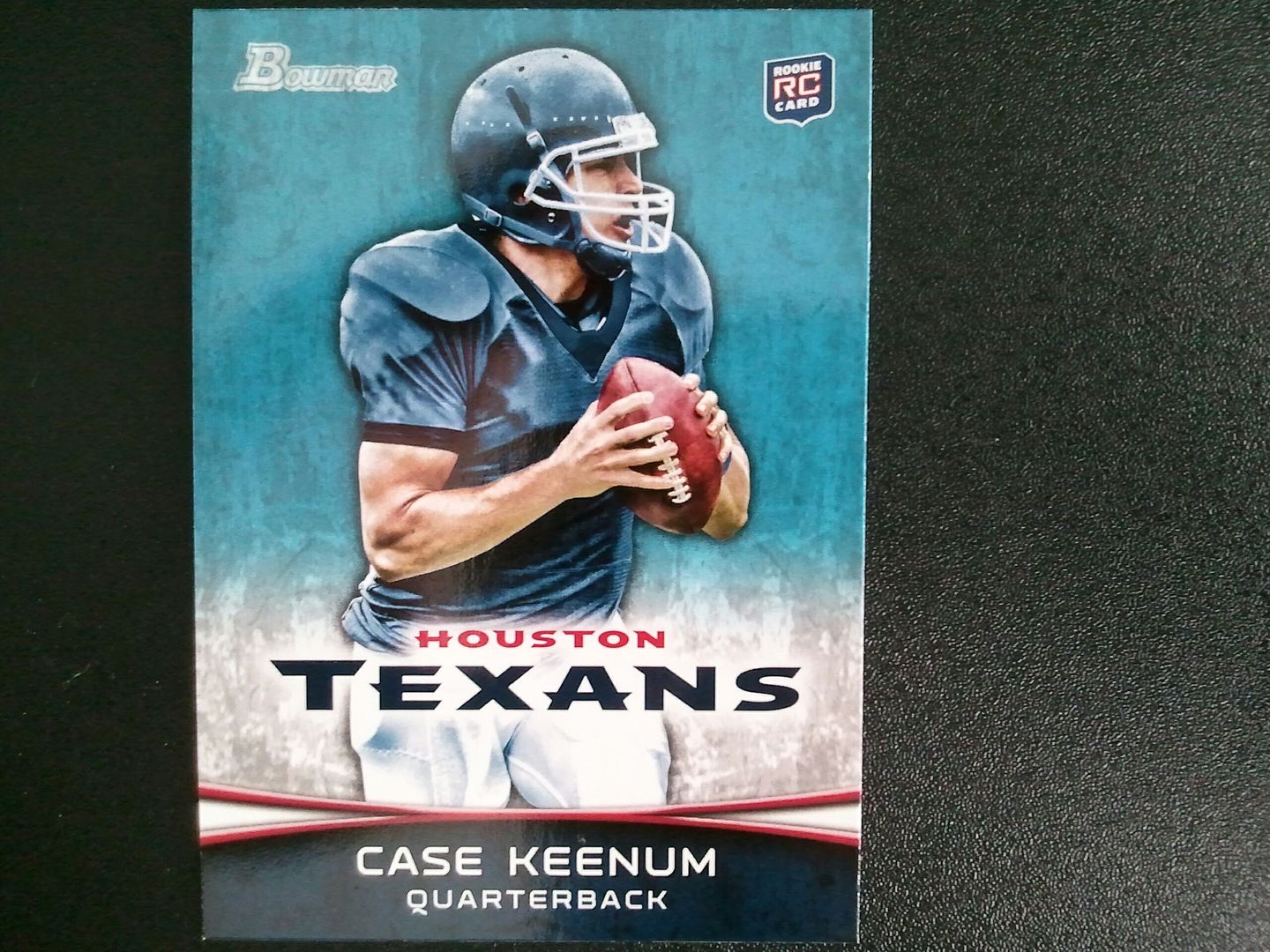 2012 Bowman Case Keenum Photo Variation RC Card