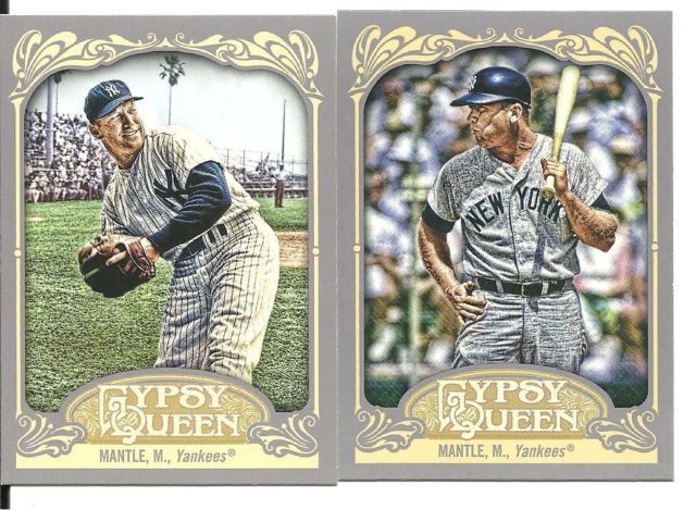 2012 Topps Gypsy Queen Mickey Mantle Sp Variation
