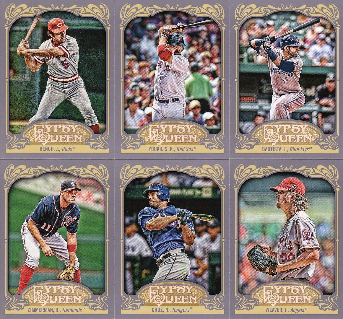 2012 Topps Gypsy Queen Johnny Bench Sp Variation