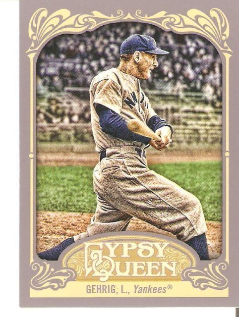 2012 Topps Gypsy Queen Lou Gehrig Base Card