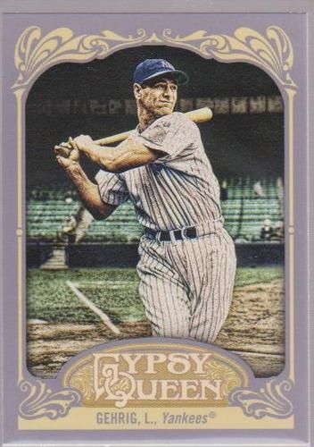 2012 Topps Gypsy Queen Lou Gehrig Sp Photo Variation