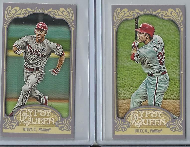 2012 Topps Gypsy Queen Chase Utley Mini Variation