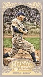 2012 Topps Gypsy Queen Lou Gehrig Mini