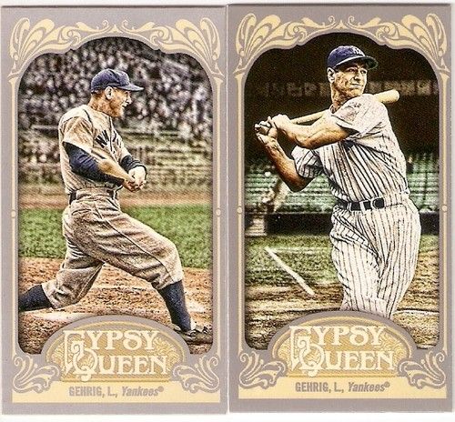 2012 Topps Gypsy Queen Lou Gehrig Mini Sp