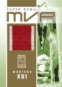 Famous Fabrics Super Bowl MVP Joe Montana