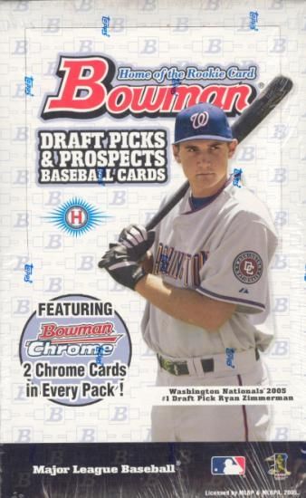 2005 Bowman Chrome Draft Picks & Prospects Baseball Hobby Box