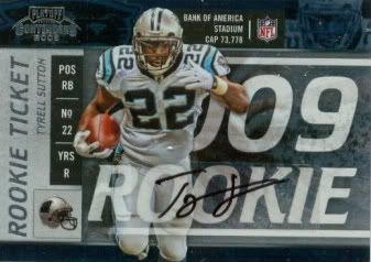 Tyrell Sutton 2009 Playoff Contenders SP Auto