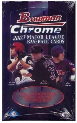 2003 Bowman Chrome Baseball Hobby Box
