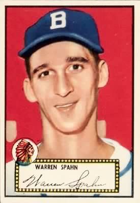 Warren Spahn 1952 Topps #33