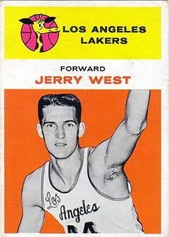 1961/62 Fleer Jerry West Rookie RC Card #43