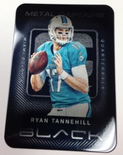 2013 Panini Black Ryan Tannehill Captain Metal Card