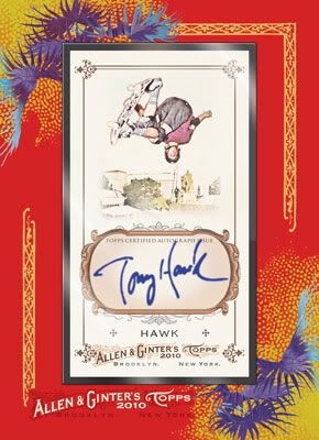 Tony Hawk 2010 Topps Allen & Ginter Framed Autograph