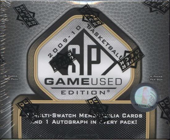 2009/10 Upper Deck SP Game Used Basketball Hobby Box