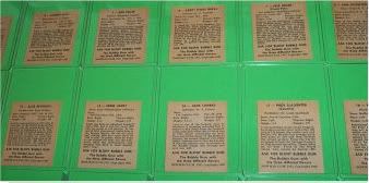 1948 Bowman Baseball Card Backs