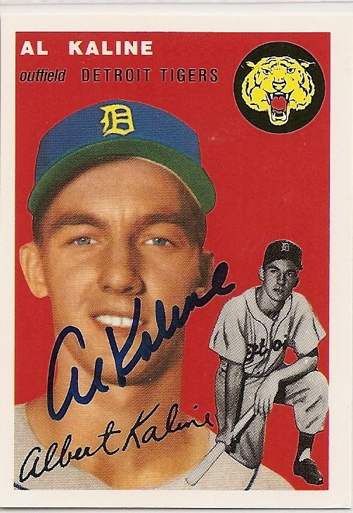 1954 Topps Baseball Al Kaline #201