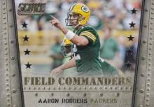 2014 Score Aaron Rodgers Field Commanders