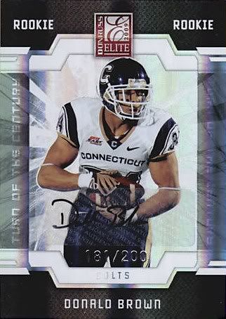 Donald Brown Donruss Elite RC