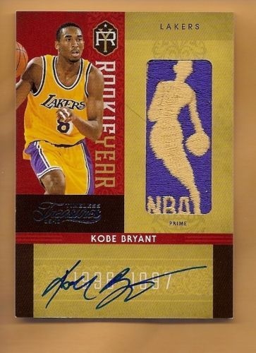 2009/10 Timeless Treasures Kobe Bryant Rookie Patch Logoman