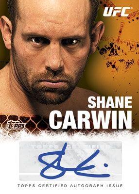 2010 Topps UFC Shane Carwin Autograph