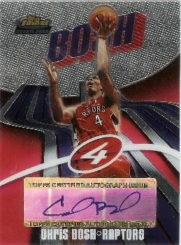 03/04 Topps Finest Chris Bosh Autograph Rookie Card