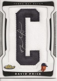 2009 Topps Finest David Price Patch Autograph Rookie