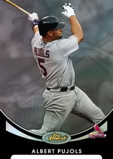 2010 Topps Finest Albert Pujols Base Card