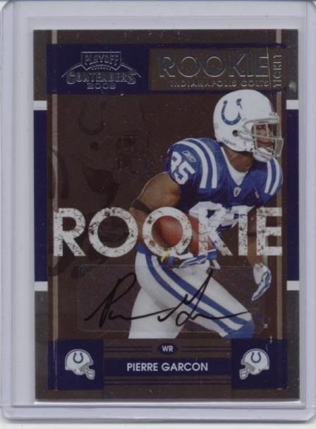 Pierre Garcon 2008 Playoff Contenders Auto RC