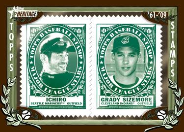 2010 Topps Heritage Stamp Insert Cards