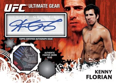 2010 Topps UFC Ultimate Gear Relic Auto Cards