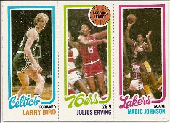 1980/91 Magic Johnson Larry Bird Julius Erving Rookie