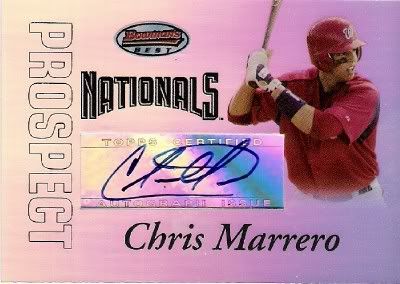 Chris Marrero Bowmans Best Autograph